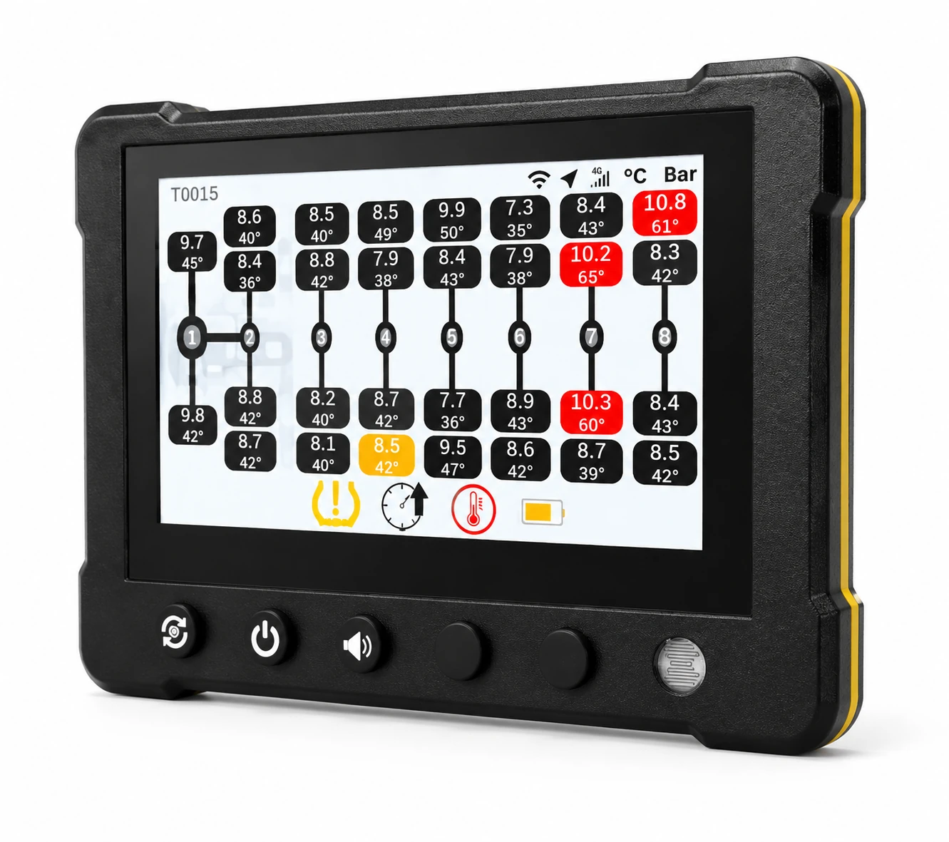 SafeViewPro 胎压监测终端正面图